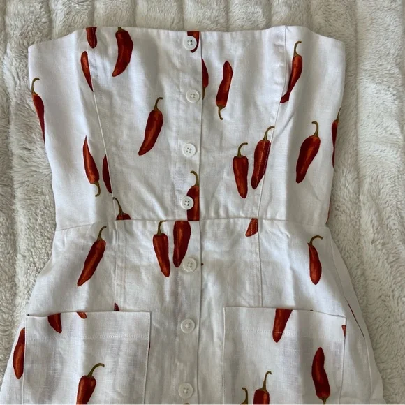 🌿NWT Reformation Prescott Linen Dress in Jalapeño